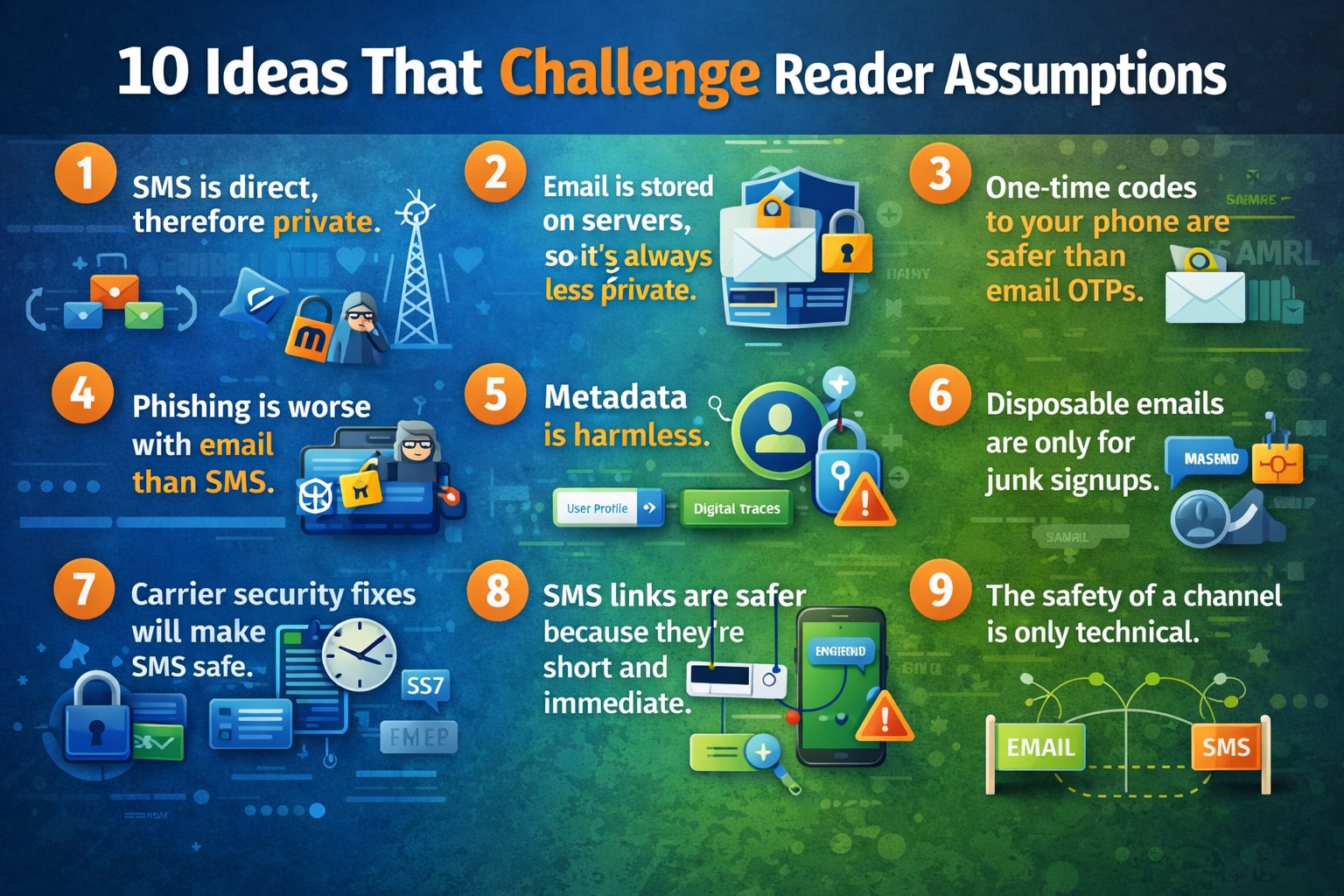 Email vs sms security myth burster